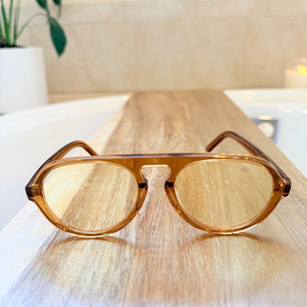 Ulla Johnson Lee oversized Aviator Sunglasses in Bronze sold out retail $320